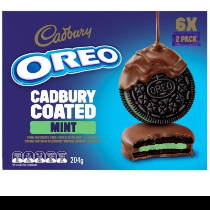 

EKSLUSIF (READY) SATUAN OREO CADBURRY COATED MINT 34GR