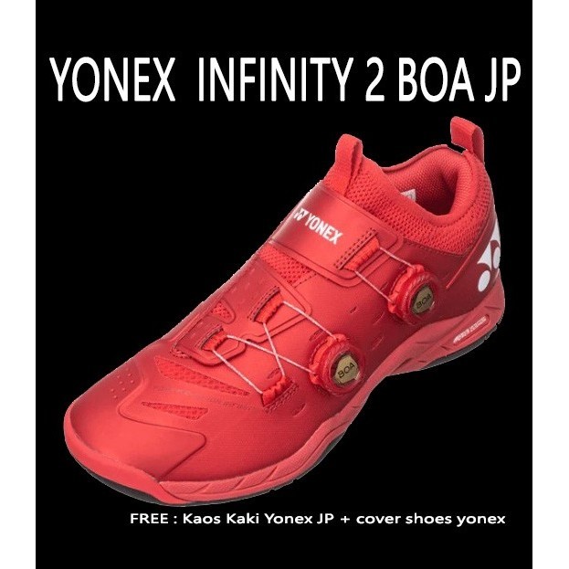 SEPATU BADMINTON YONEX INFINITY 2 YONEX BOA INFINITY 2 SHBIF2 RED JP