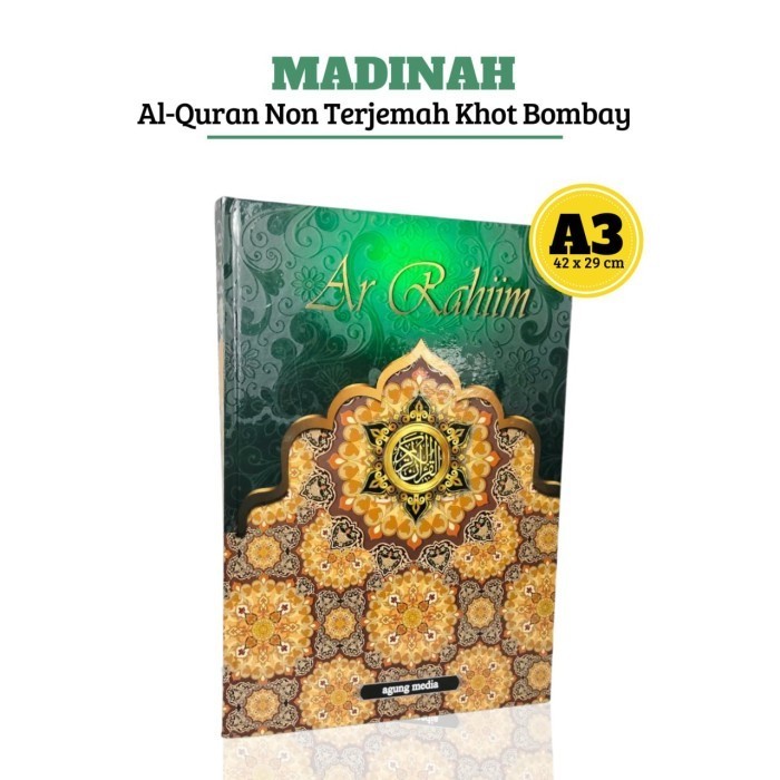 Al Quran Madinah Jumbo A3, Al Quran Non Terjemah Besar, Alquran Mushaf