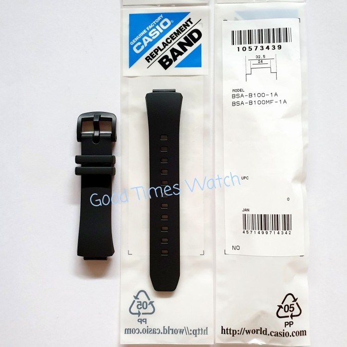 STRAP BABY-G BSA-B100-1A BSA B100MF BGA B100 CASIO ORIGINAL