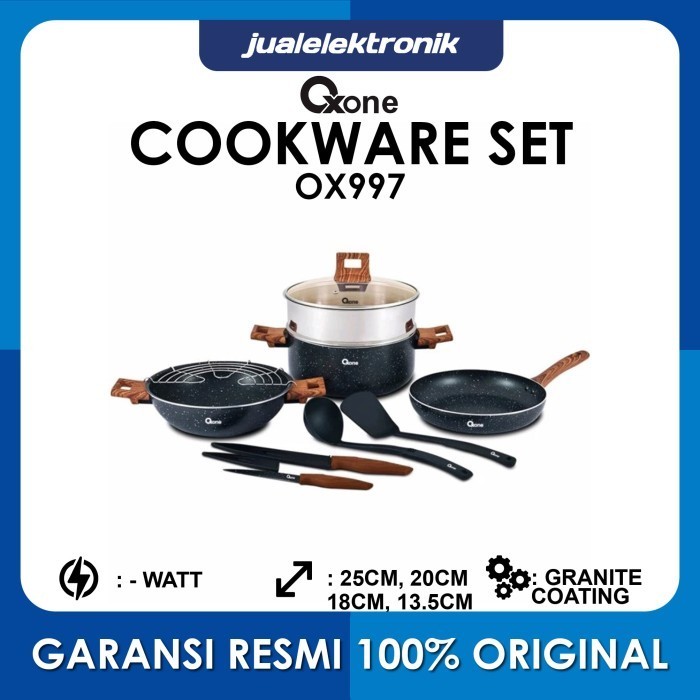 Oxone Ox997 Performa Cookware Set Black