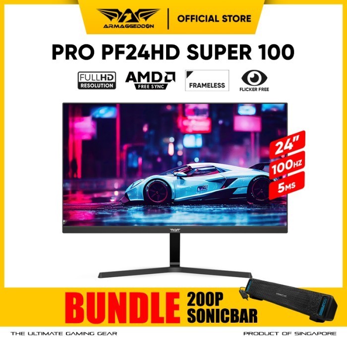 Monitor Gaming Armaggeddon Pixxel+ Pf24Hd Super Pro Series