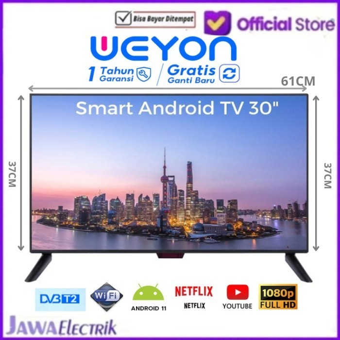 Weyon Smart Android Tv 30 Inch Tv Led Digital Tv Android 11.0