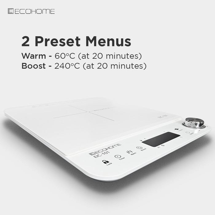 Ecohome Induction Cooker Eic-101 Smart Kompor Induksi Listrik Low Watt
