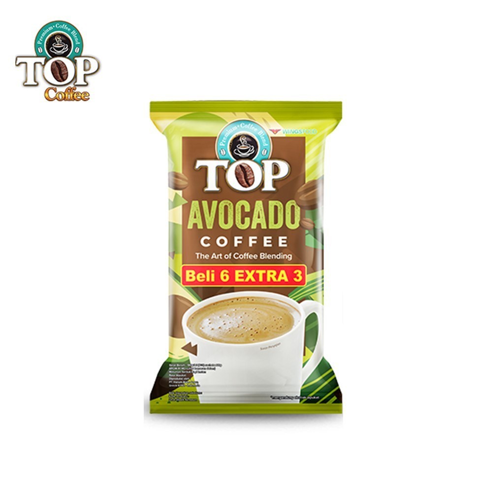 Top Coffee Kopi Instan Avocado 22 gr isi 6 + 3 pcs - Gambar 3