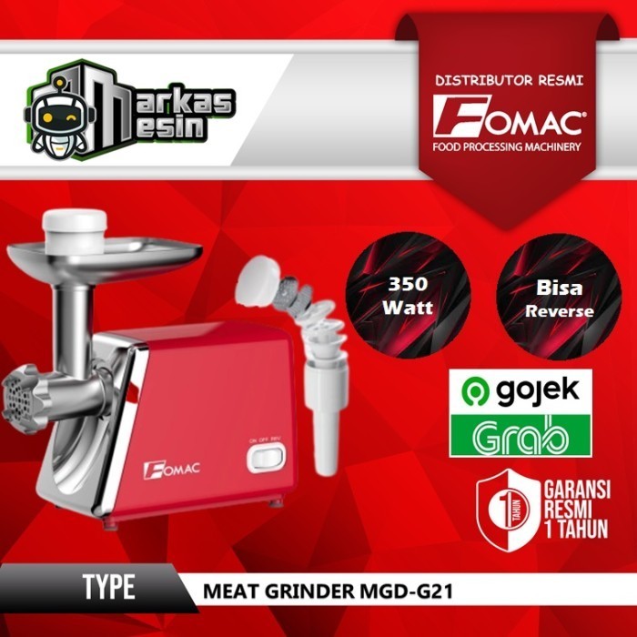 Meat Grinder Mgd-G21 Fomac Mesin Giling Daging Penggiling Daging