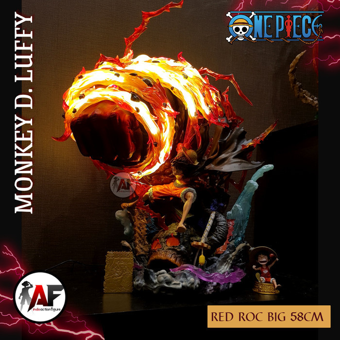 Statue One Piece Luffy Red Roc Big 58Cm Monkey D Studio Design Recast