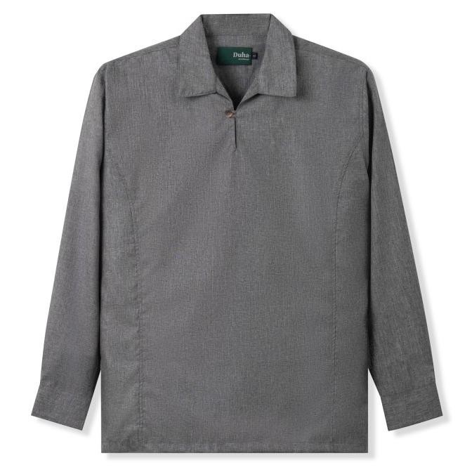 Baju Muslim Duha Muslimwear - Gamal Shirt - Misty Grey