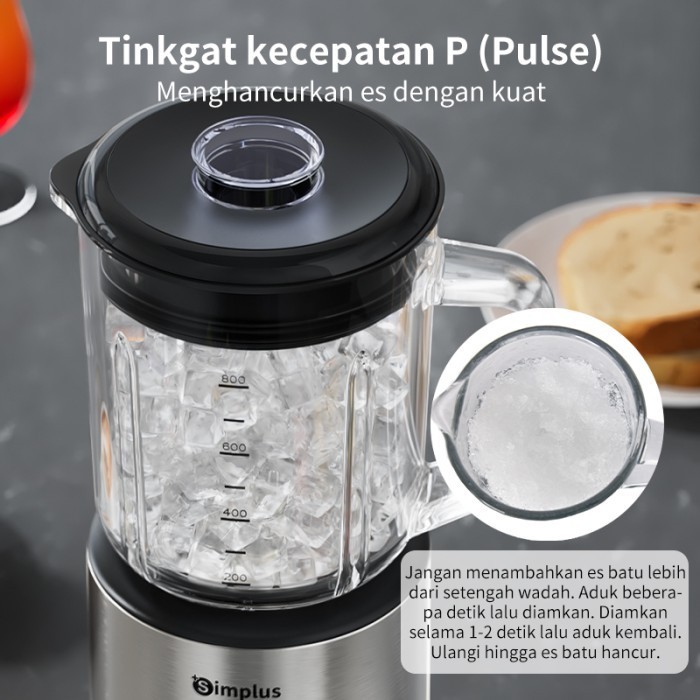 Simplus Blender Glass Es Batu Pembuat Jus Mpasi Smoothie