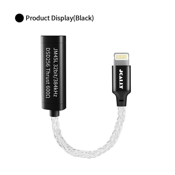 Jcally Jm45L Lightning To 3,5Mm Hires Lossless 32Bit/384Khz Dac Es9318