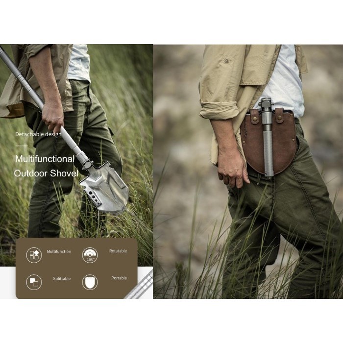 Mulitfunction Shovel Naturehike Nh20Gj002 Cangkul Sekop Portable