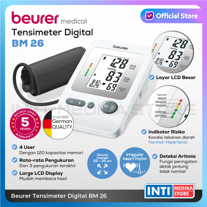 Beurer - Tensimeter Digital Bm26 Tensi Digital Beurer