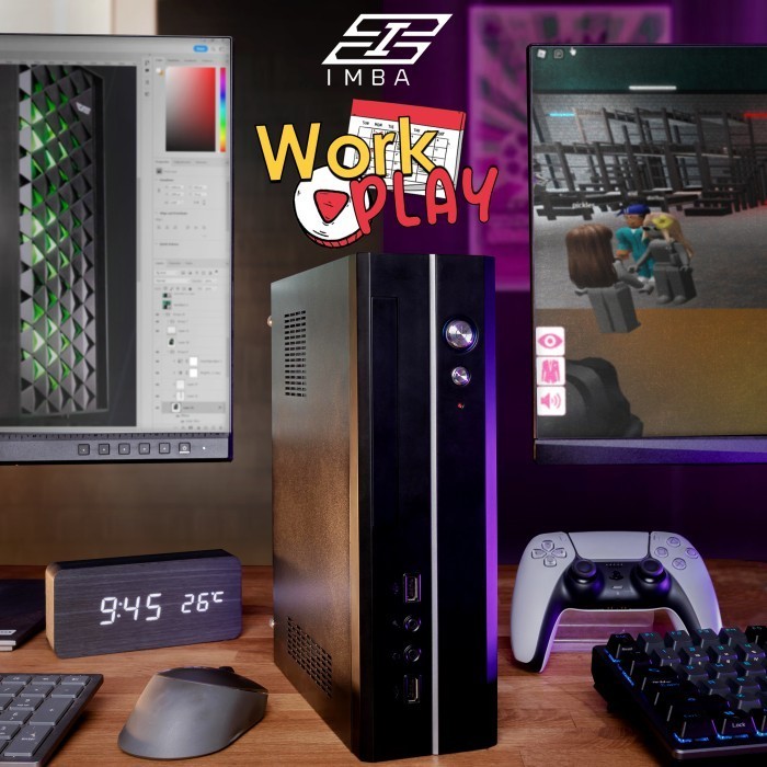 Imba Workplay Pc Ryzen 5 4600G Vega 6 16Gb Rakitan Mini Pc