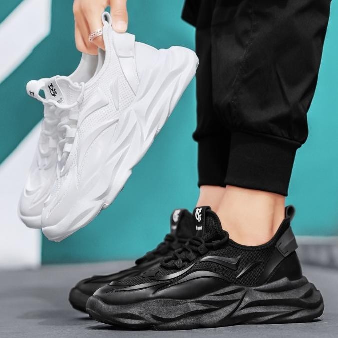 Keeping Sneakers Pria Putih Sepatu Cowok Keren Trendy Sepatu Kets Pria Mesandi