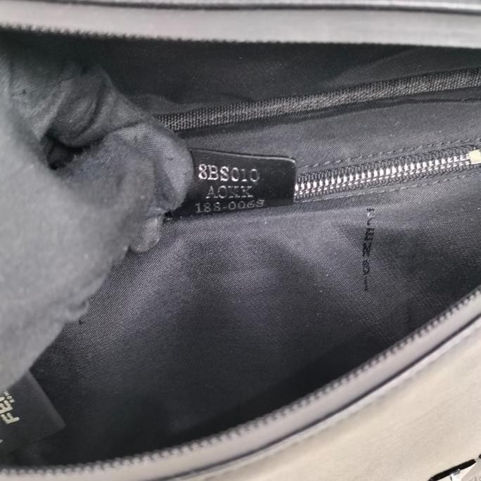 Waistbag Bumbag Pria Leather Fd' 7701 Monster Black Miror Webikinar