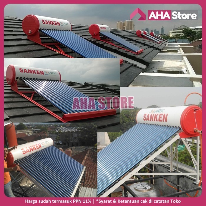 Sanken Solar Water Heater Pemanas Air Matahari Surya 150 L Swh-Pr150