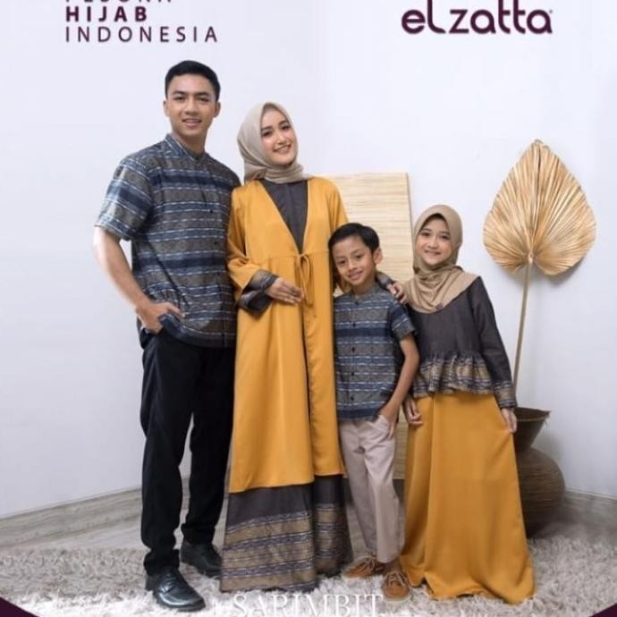 Sarimbit Sarimbit Keluarga Elzatta Hijab Ori Sarimbit Rabbiya Koko Anak L Limited Edition