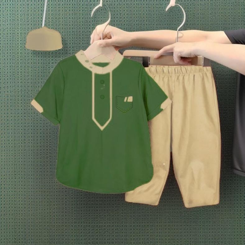 BAJU KOKO ANAK SETELAN BAJU MUSLIM ANAK LAKI LAKI USIA 1-10 TAHUN/ SETELAN BAJU KOKO ANAK LAKI LAKI/