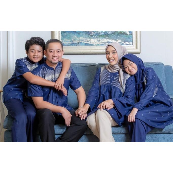 Sarimbit Elzatta Hijab Sarimbit Haula Wom Hanya Baju Atasan Ibu Limited Edition