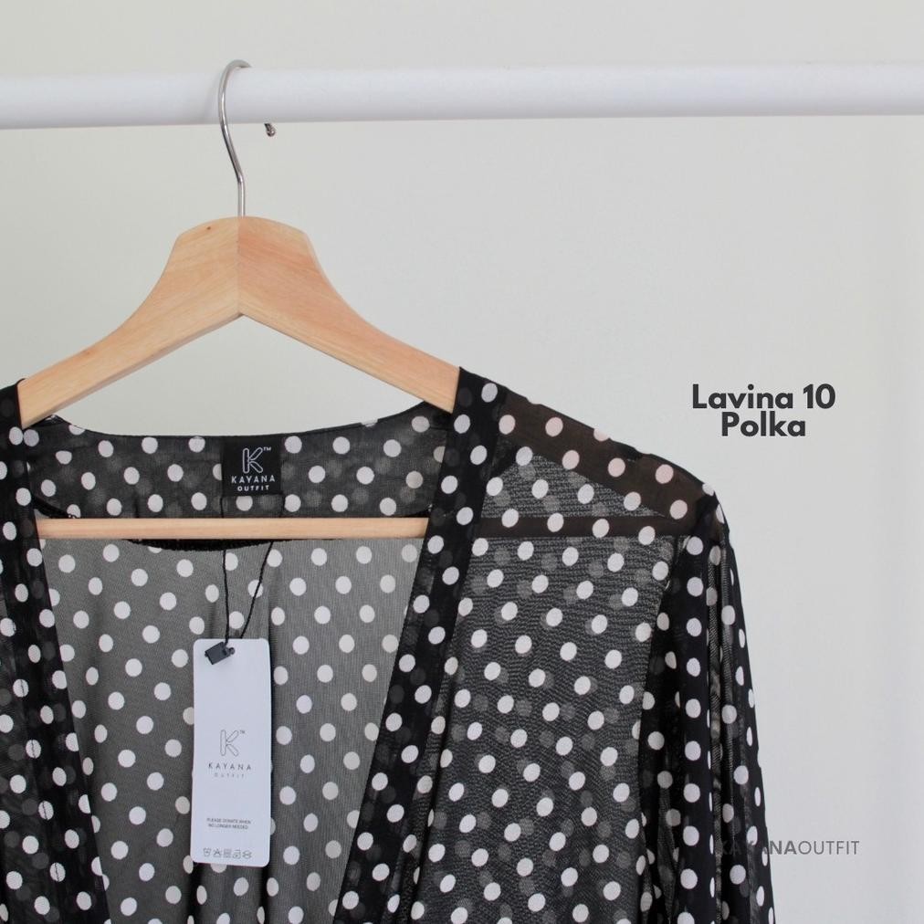 KYN LAVINA 10 OUTER - OUTER MOTIF WANITA PANJANG BAHAN TILE PREMIUM TERBARU