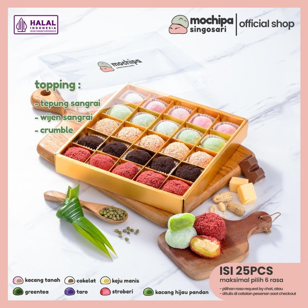 

LANGSUNG KIRIM MOCHIPA - KUE MOCHI ISI 25PCS.