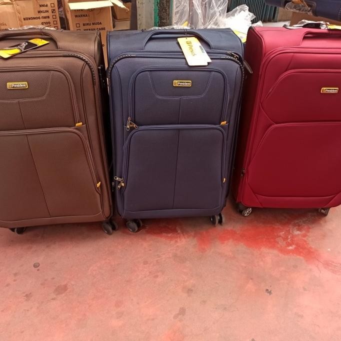 Tas Koper President 28 inch Bagasi Besar Bahan Kanvas Nylon Travel