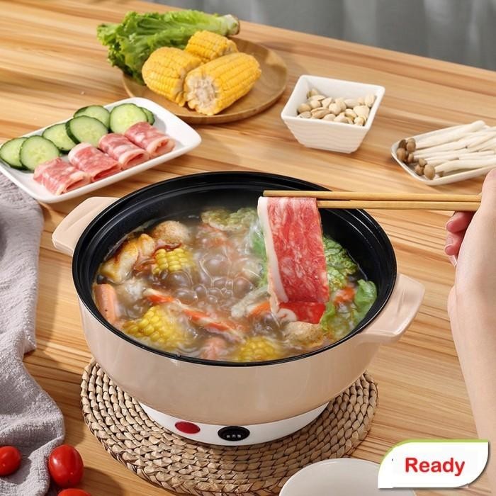 Panci Listrik Serbaguna Kapasitas Besar Multifungsi Free Kukusan 22Cm