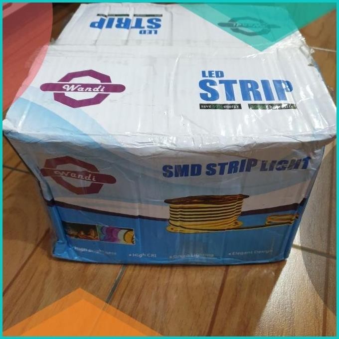 LAMPU NEON FLEX LED / LED STRIP FLEXIBLE WARM WHITE PER METER AC 220V