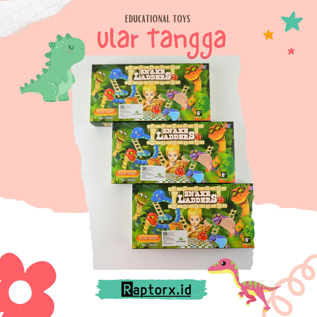 Magnet Plastik U3 Ular Tangga Melatih Fokus - Snake Ladders Magnet