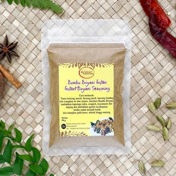 

Bumbu Nasi Briyani Instan/Instant Biryani Seasoning Abu Sulaiman 1 KG