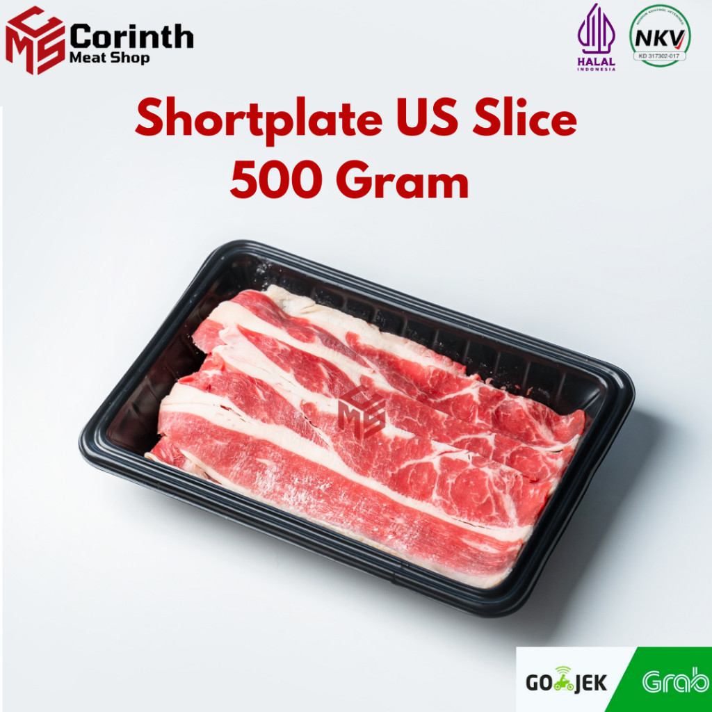 

Daging Sapi Shortplate Slice Import Usa @500 Gram - Sukiyaki - Shabu Shabu - Yakiniku - Frozen -