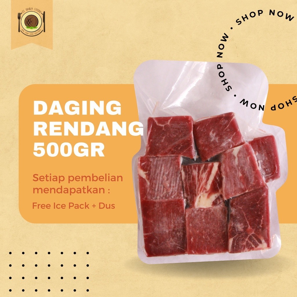 

Daging Rendang 500Gr -Gratisongkir