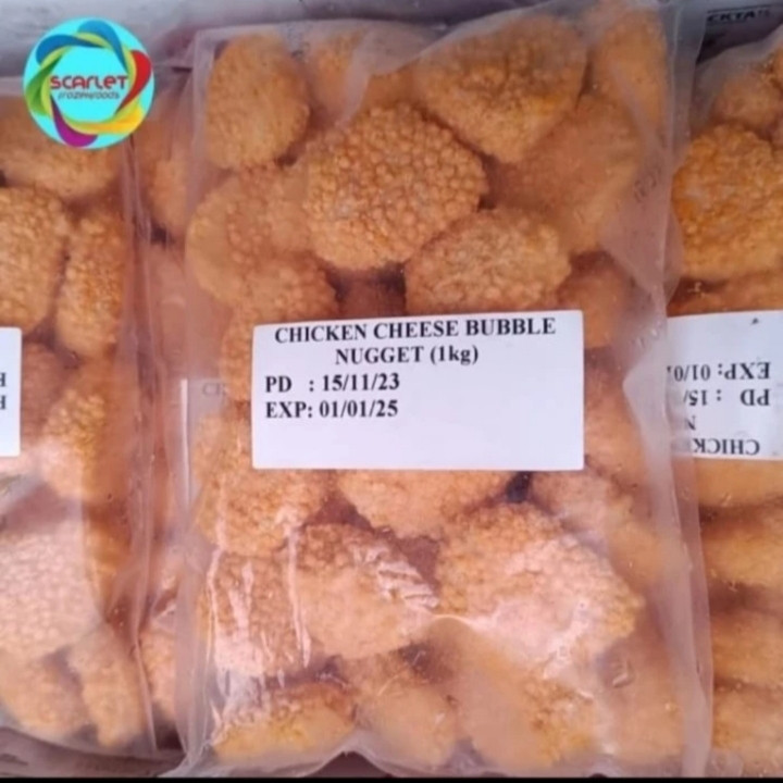 

Premium Chicken Cheese Bubble Nugget Naget Ayam Keju Cheddar 1 Kg -Gratisongkir