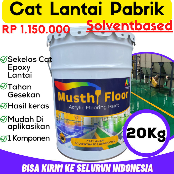 CAT LANTAI PABRIK CAT LANTAI GUDANG SOLVENTBASE SEKELAS EPOXY 20KG