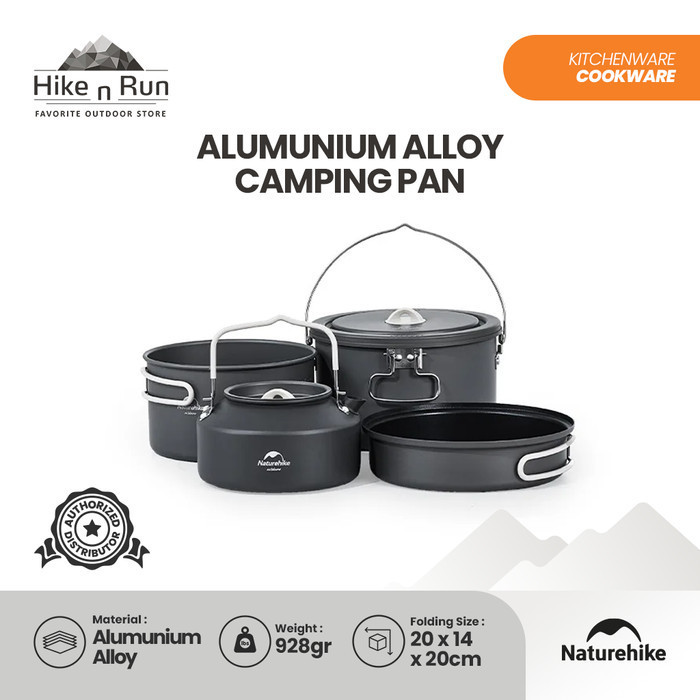 Alat Masak Camping Naturehike Cnh22Cj002 Alumunium Alloy Camping Pan