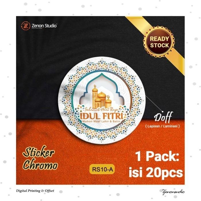 

Sticker Bulat Idul Fitri Stiker Ramadan Cookies Kue Lebaran Ver 2 018