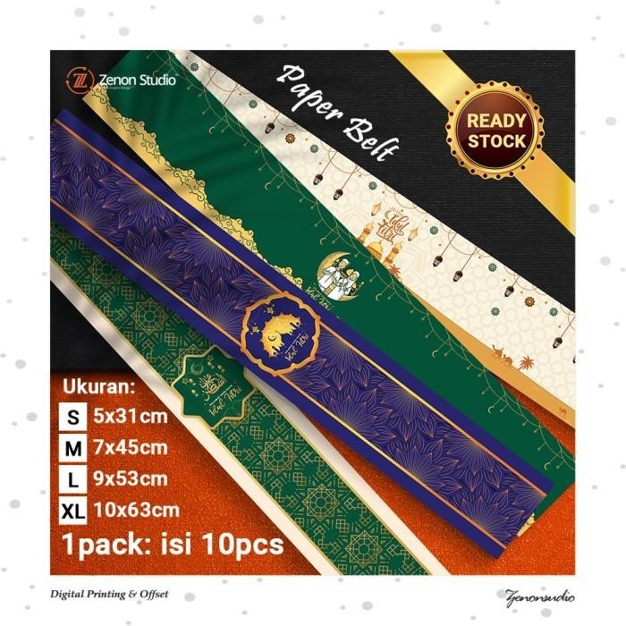 

[10Pcs] Paper Belt Idul Fitri Roll Label Ramadan Kado Hadiah Ver 1 012
