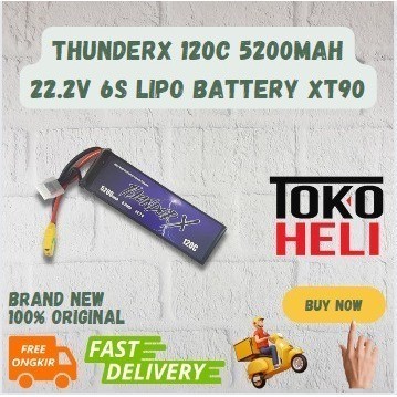 ThunderX 120C 5200mah 22.2V 6S Lipo Battery XT90