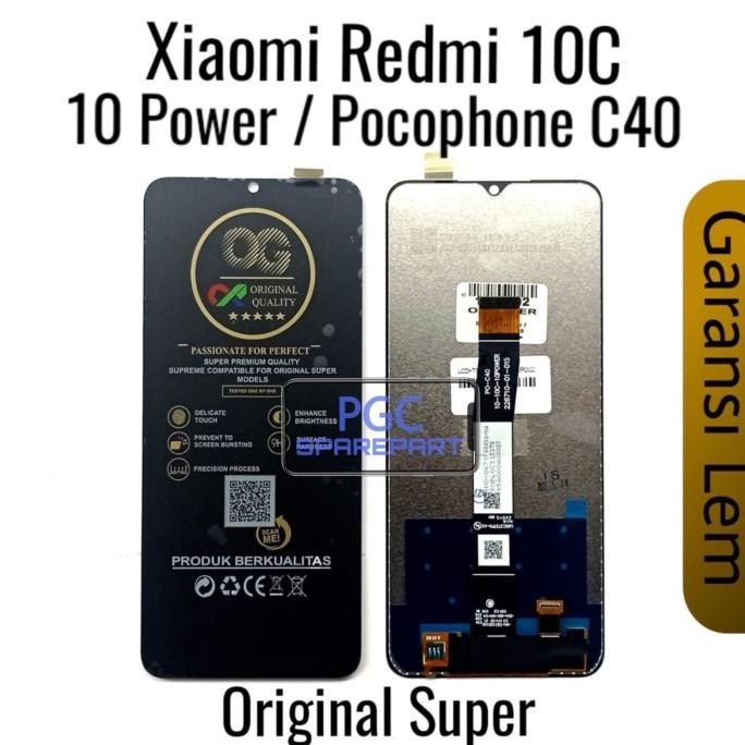 Ready Original Super Og - Lcd Touchscreen Xiaomi Redmi 10C 10 Power Poco C40 Sparepart Hp