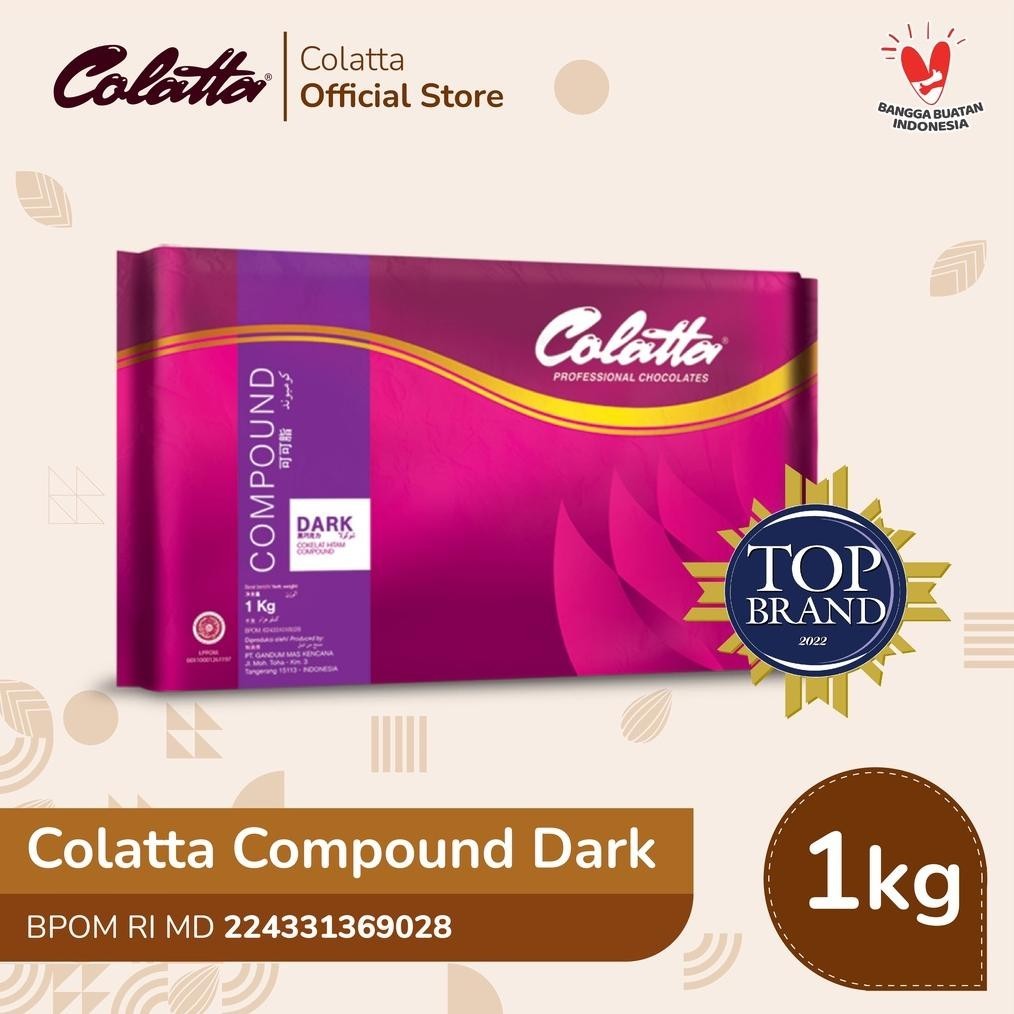 

LANGSUNG KIRIMM COLATTA COMPOUND CHOCOLATE DARK - COKLAT BATANG 1KG