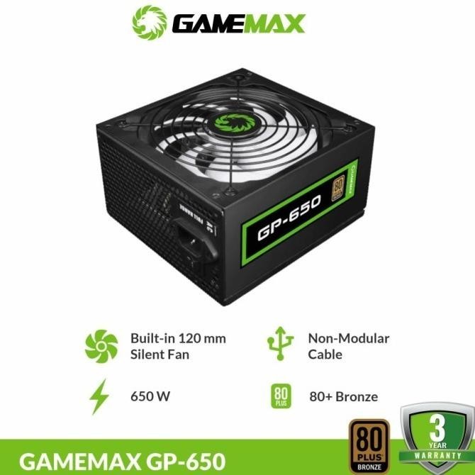 GAMEMAX GP650 PSU 650WATT 80+ BRONZE / GP-650 POWER SUPPLY 650W