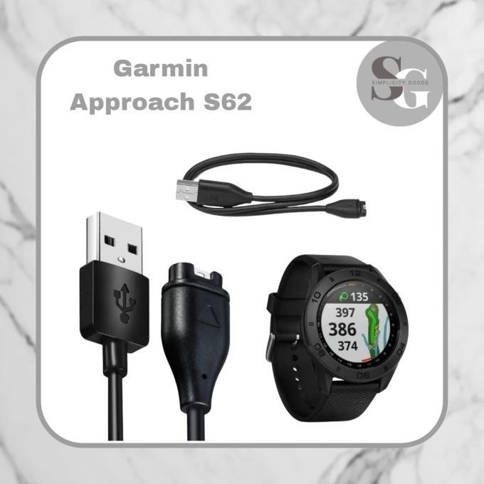 Charger Cable Smart Watch Garmin Approach S62 Kabel Casan Jam Tangan