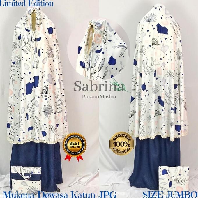 New Mukena Dewasa Katun Premium/Mukena Dewasa Al_Kahf Series Jumbo Origina Stok Terbatas