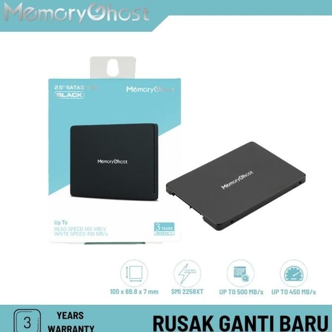 Memory Ghost Ssd 2.5" Black Series 240 Gb - Tanpa Caddy