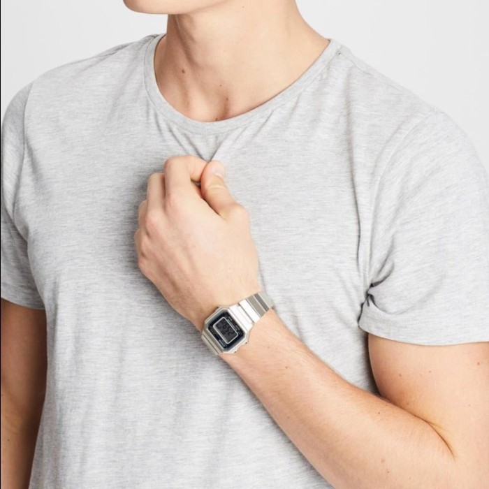 Casio B650Wd-1Adf - Jam Tangan Unisex Pria Wanita B650Wd-1A Silver