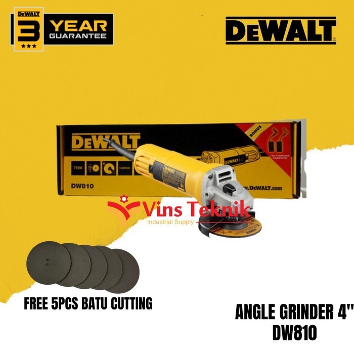 Dewalt Dw810 Mesin Gerinda Tangan 4" Dewalt Dw 810 Angle Grinder