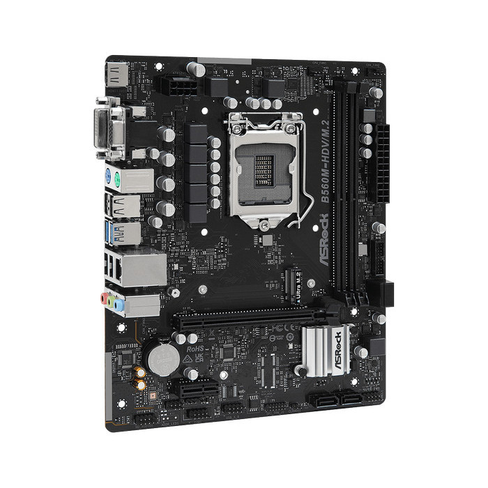 Asrock B560M-Hdv/M.2 (Lga1200, B560, Ddr4, Usb3.2, Sata3)