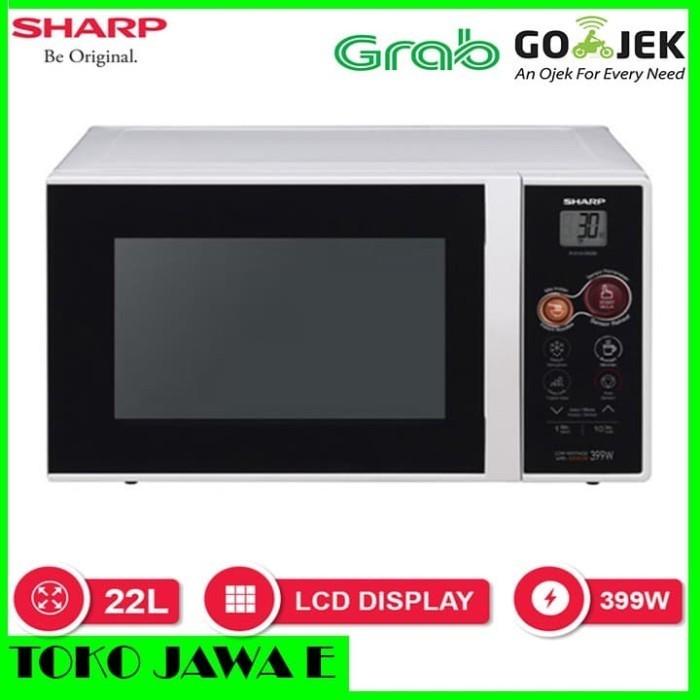 Sharp Microwave Oven R-21A1(W)In 22L Tampilan Digital - Putih