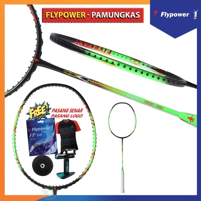 New Flypower Pamungkas Raket Badminton Original
