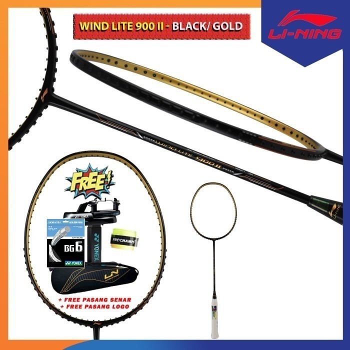 Lining Wind Lite 900 Raket Badminton Original